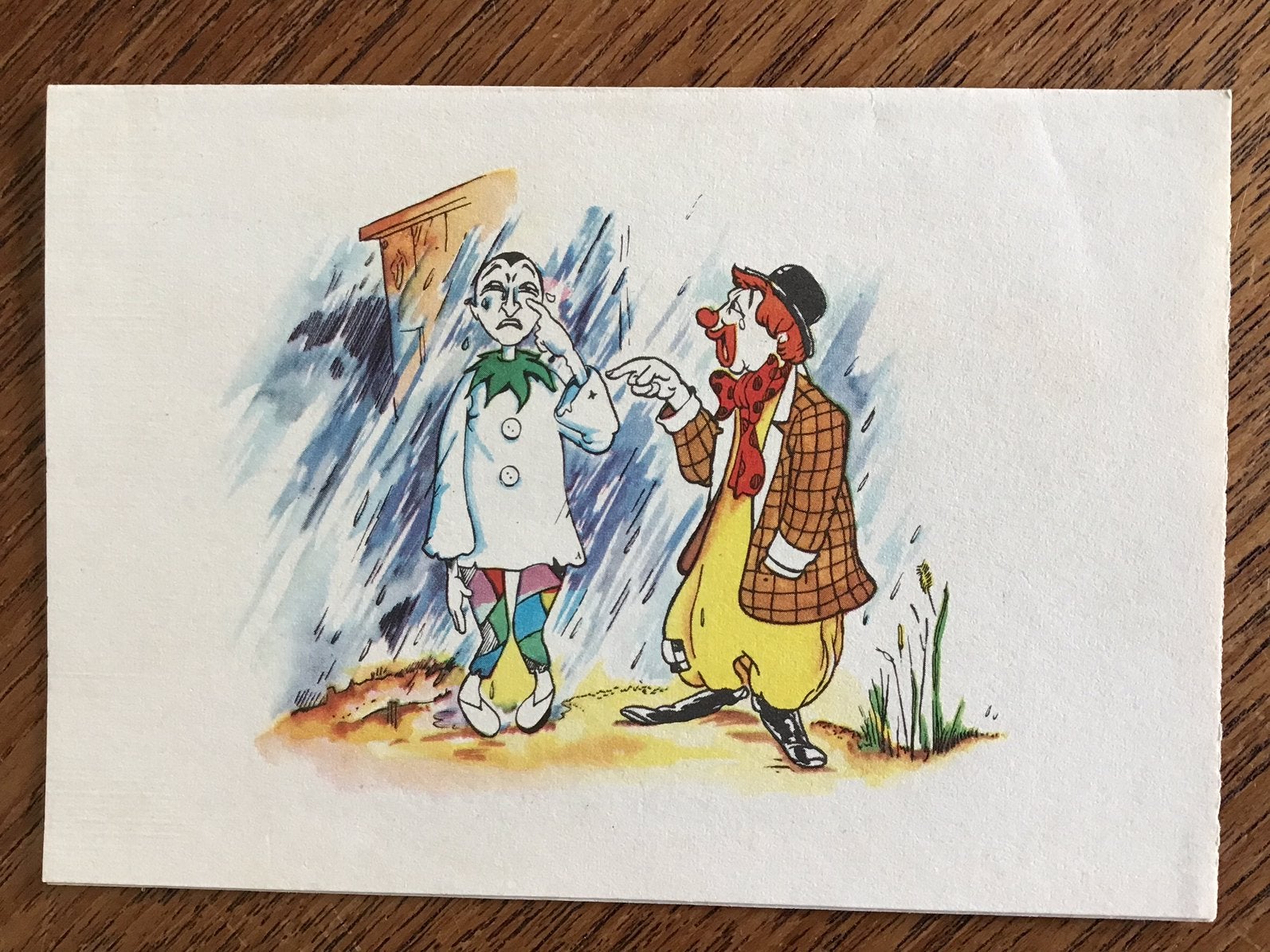 Pipo de clown - spaartkaart/bestelkaart Sunil, Ophalen of Verzenden, 1960 tot 1980, Overige thema's
