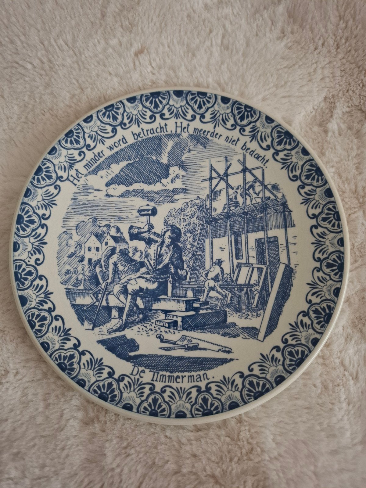 delftsblauw bord, Antiek en Kunst, Antiek | Wandborden en Tegels, Ophalen
