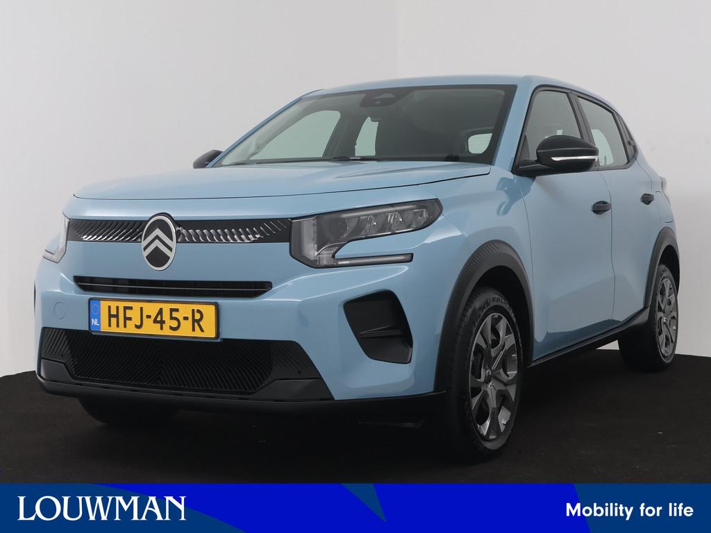 Citroën ë-C3 You 113pk 44 kWh | SOH 94,8 | (bj 2025), 12 maanden, Stof, Zwart, Blauw