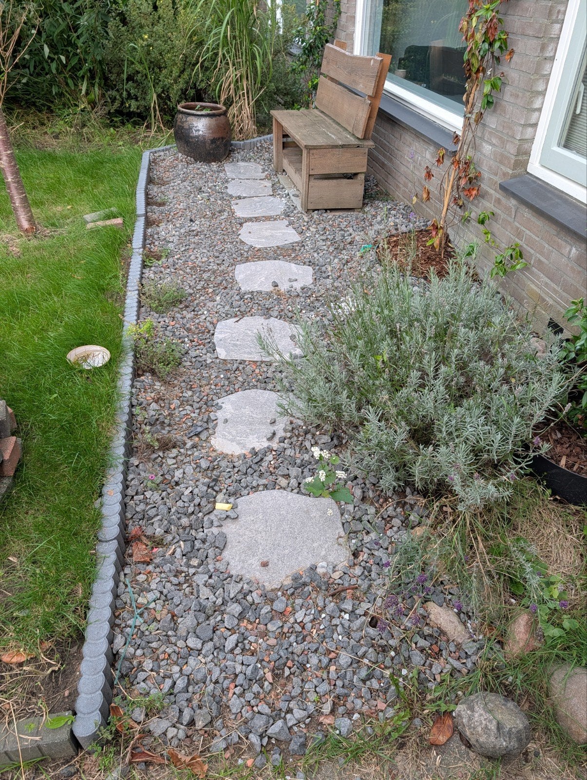 Diverse soorten grind en split voor tuin en oprit, Ophalen, Gebruikt, Grijs, Grind
