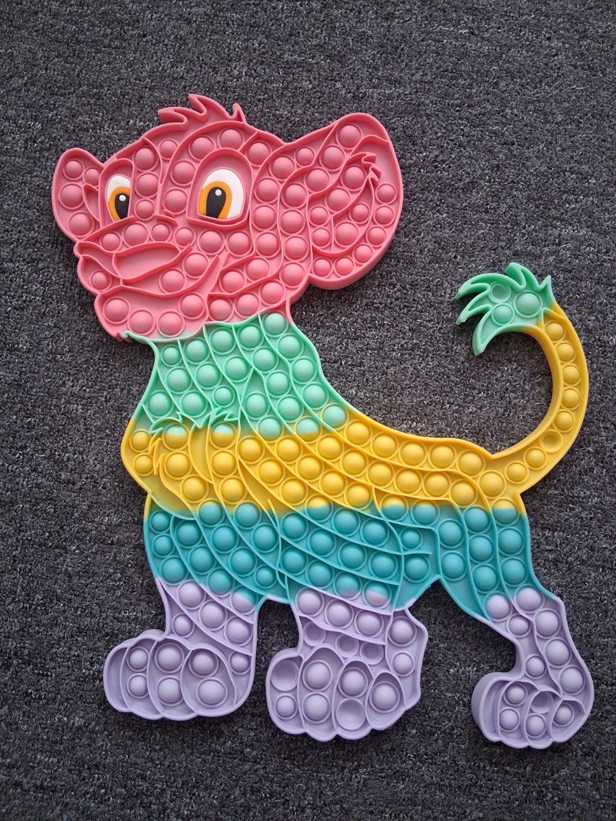 Grote Lion king Pop It Fidget Toy - simba, Verzamelen, Disney, Ophalen of Verzenden, Leeuwenkoning of Jungle Boek, Zo goed als nieuw