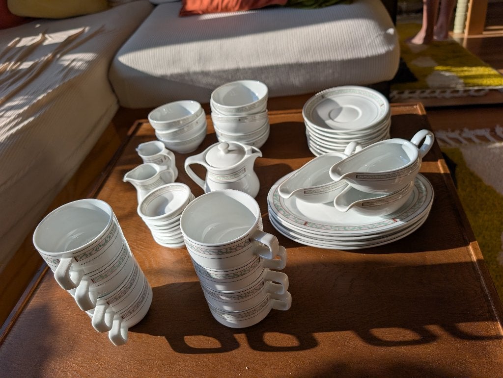 Porseleinen servies zet, Ophalen, Vintage, Zo goed als nieuw, Kop(pen) en/of Schotel(s)