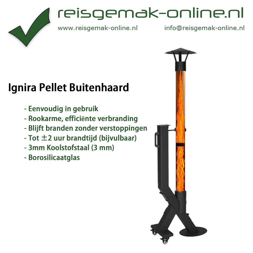 Ignira 2.0 Pellet Buitenhaard | Voor lange warme avonden, Tuin en Terras, Tuinhaarden, Ophalen of Verzenden, Nieuw