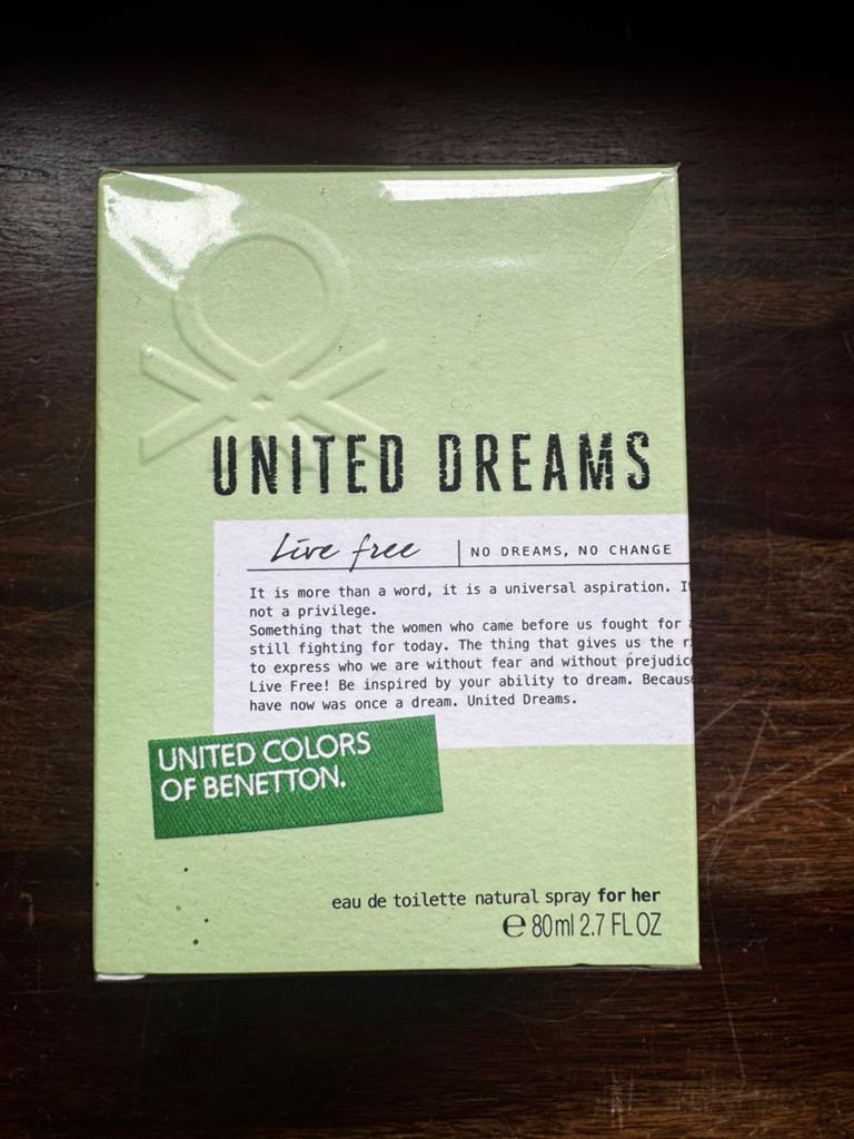 Benetton United Dreams Live Free Eau de Toilette 80 ml, Avenue des Champs Élysées 65/67, 75008 Paris, Ophalen of Verzenden, Puig France S.A.S (Puig France)