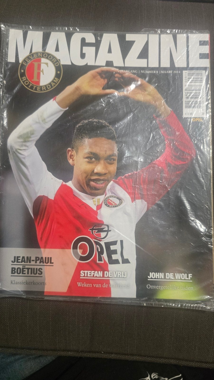 Feyenoord Magazine Maart 2014 - Jean-Paul Boëtius, Verzamelen, Sportartikelen en Voetbal, Ophalen of Verzenden, Zo goed als nieuw