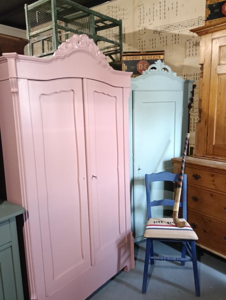 Super leuke oude antieke brocante kast., Gebruikt, 50 tot 70 cm, Ophalen of Verzenden, 100 cm of meer