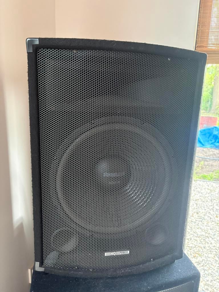 HQ power VDSG15, Zo goed als nieuw, 120 watt of meer, Front, Rear of Stereo speakers, Ophalen
