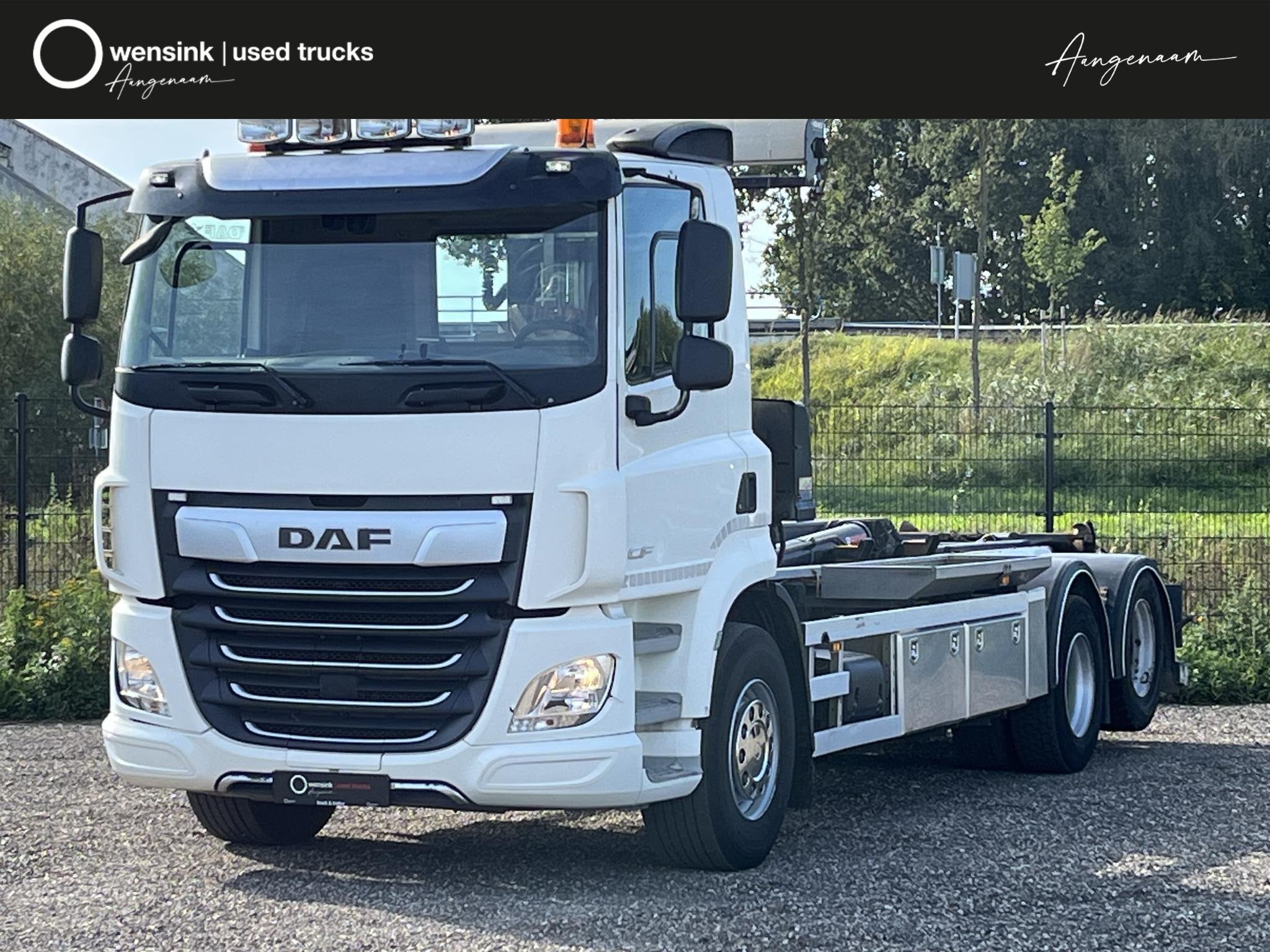 DAF CF430 6x2 | HIAB Multilift 21T | AHK | Extendable bumper, Automaat, Wit, Bedrijf, Diesel