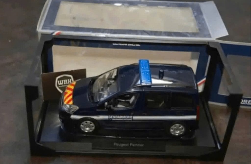 1:18 PEUGEOT PARTNER POLITIE Gendarmerie 2018 Norev WRH, Hobby en Vrije tijd, Verzenden, Zo goed als nieuw, Auto, Norev