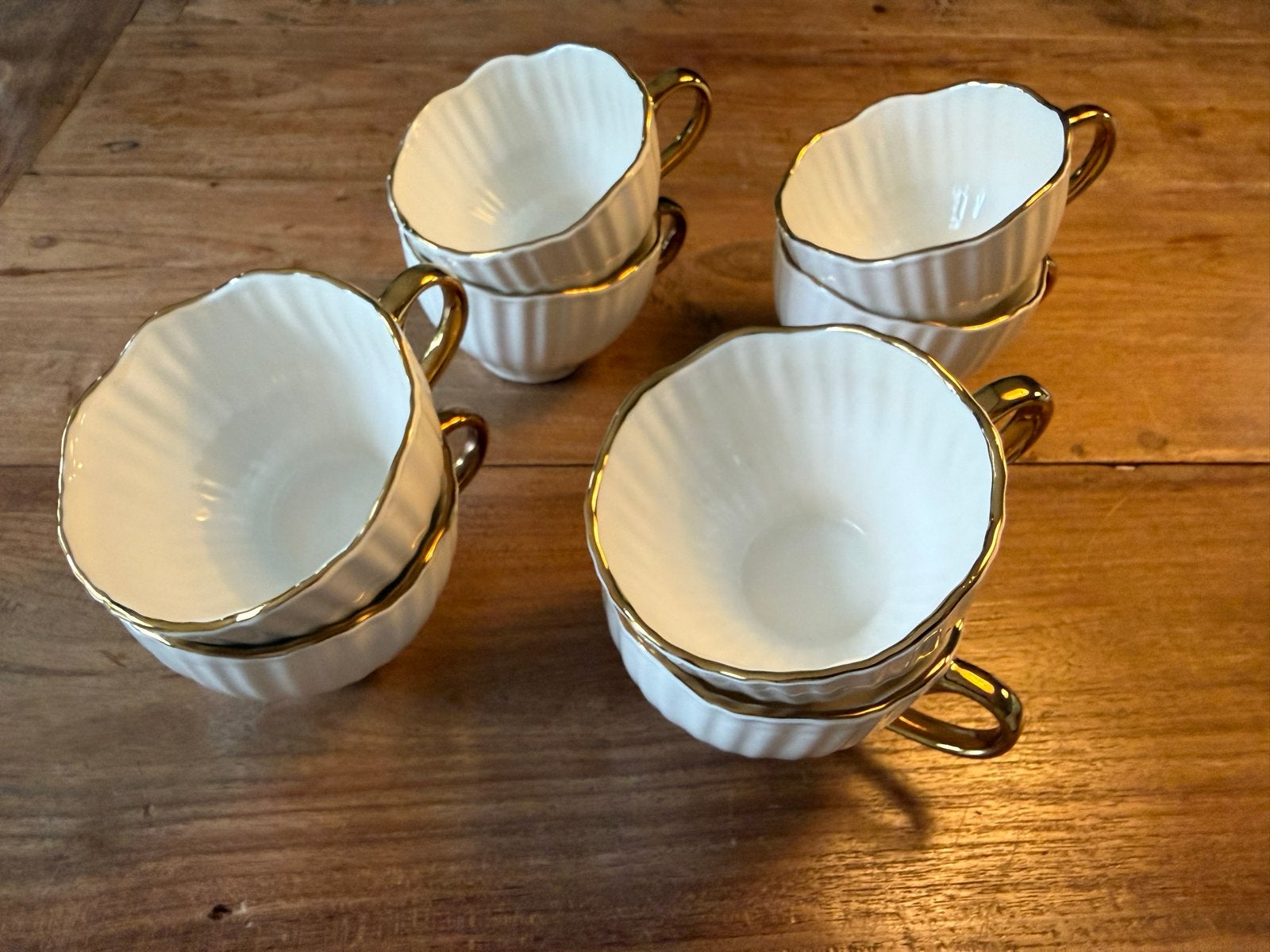 Arista creme wit Porselein Servies met Gouden Rand - 8 Pers., Ophalen, Overige merken, Klassiek, Zo goed als nieuw