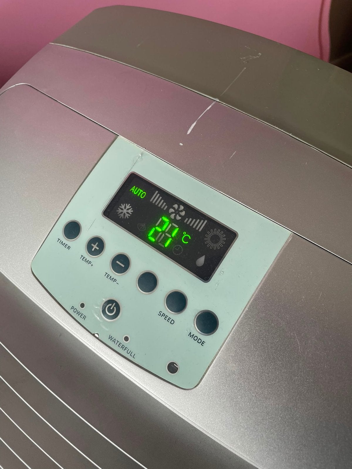Mobiele airco 9000 BTU met afvoerslang, Ophalen, Gebruikt, Minder dan 60 m³, 3 snelheden of meer