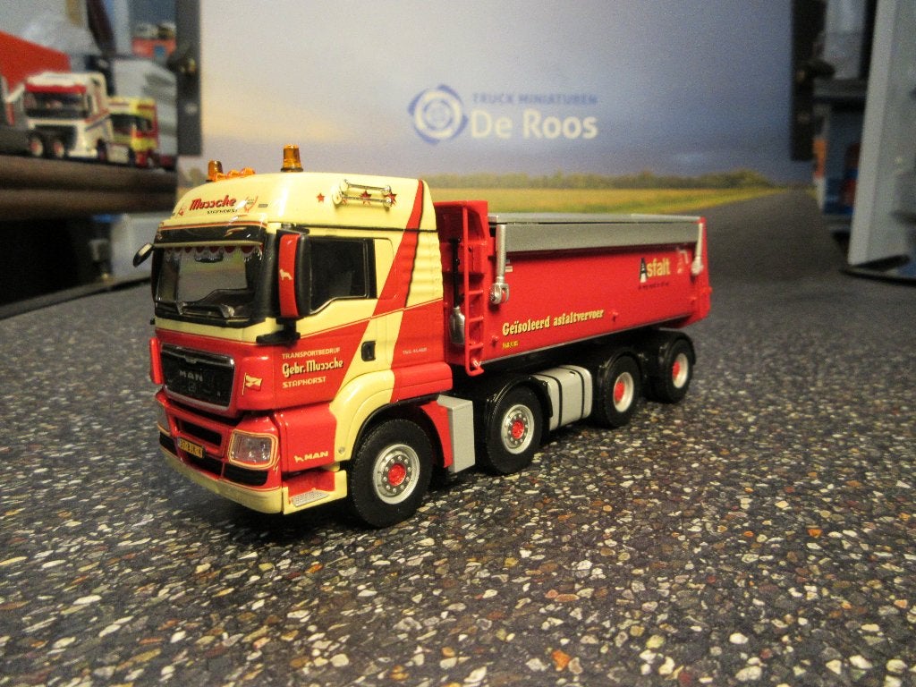 WSI MAN kipper Gebr. Mussche met certificaat, Ophalen of Verzenden, Nieuw, Bus of Vrachtwagen, Wsi