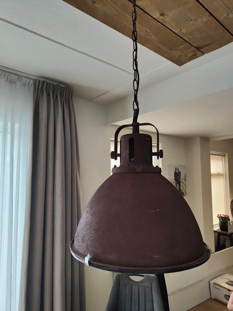 Hanglamp roest kleur, Ophalen of Verzenden, Gebruikt, Metaal, Industriël