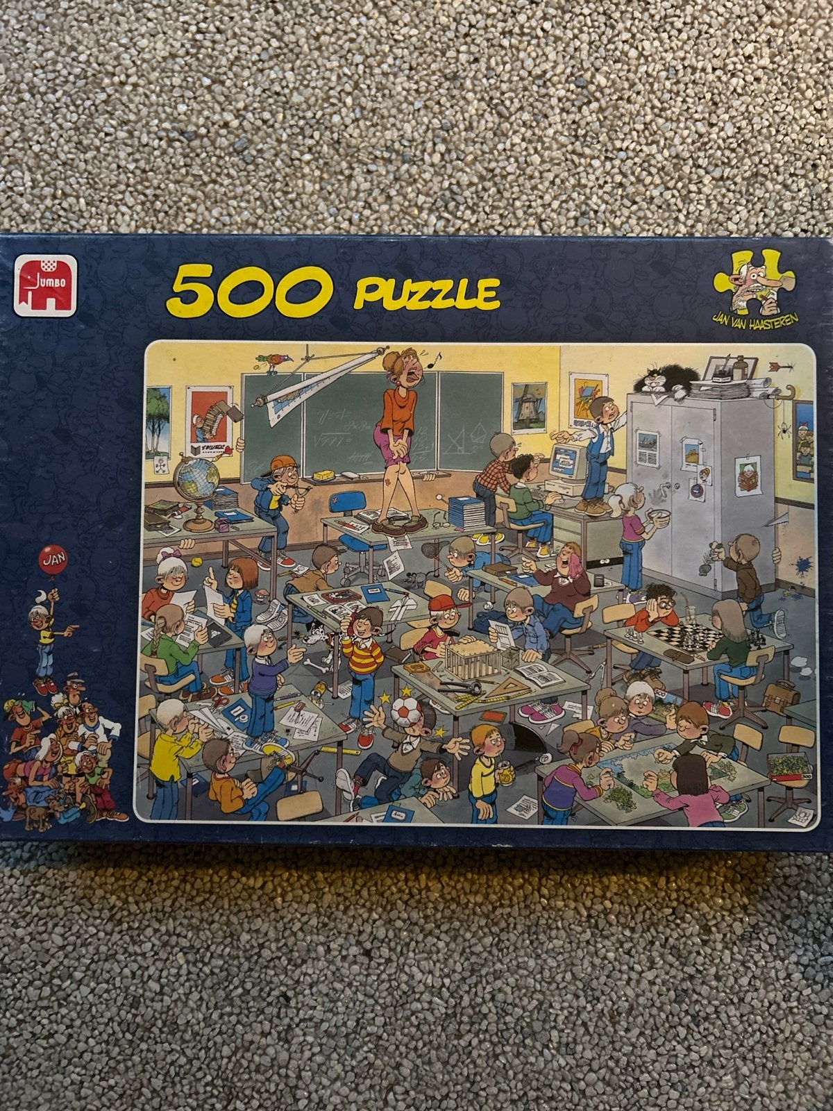 Jan van Haasteren 500 stukjes puzzel - De School, Ophalen of Verzenden, 500 t/m 1500 stukjes, Zo goed als nieuw, Legpuzzel