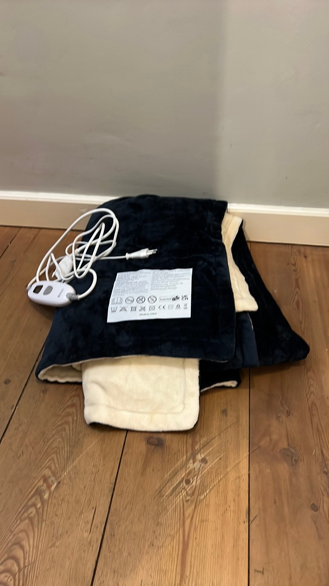 Blue electric blanket, Ophalen, Eenpersoons, Blauw, Zo goed als nieuw