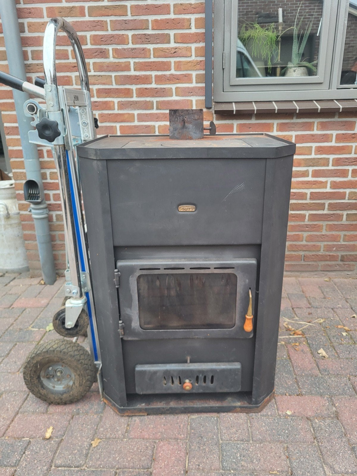 houtkachel met cv aansluiting, Huis en Inrichting, Ophalen, Gebruikt, Hout, Houtkachel