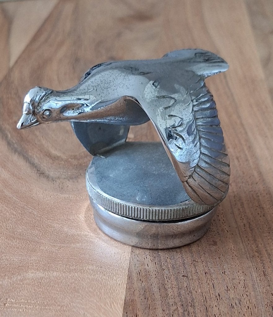Originele Art Deco Ford Model A Flying Quail radiateurdop., Gebruikt, Amerikaanse onderdelen, ., Ophalen of Verzenden