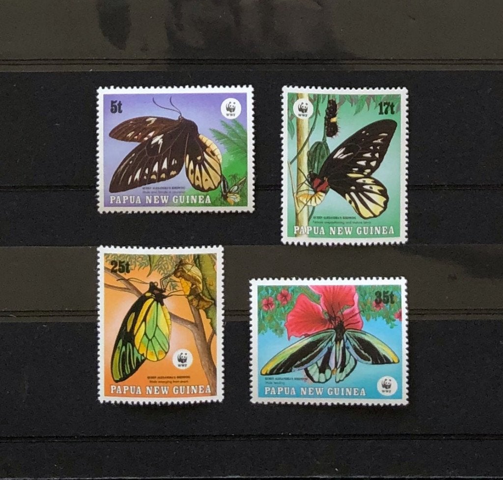 WWF WNF Papoea-Nieuw-Guinea 1988 Postfris Vlinders, Postzegels en Munten, Ophalen of Verzenden, Postfris, Dier of Natuur