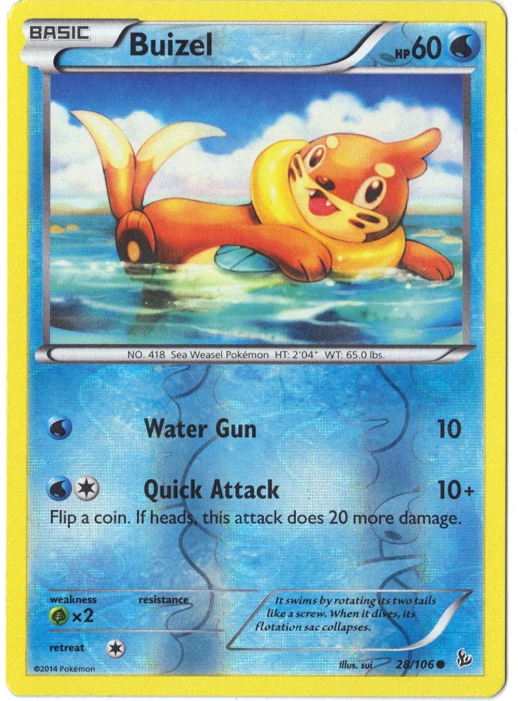 Flashfire,  Buizel [reverse] 28/106, Verzenden, Nieuw, Losse kaart