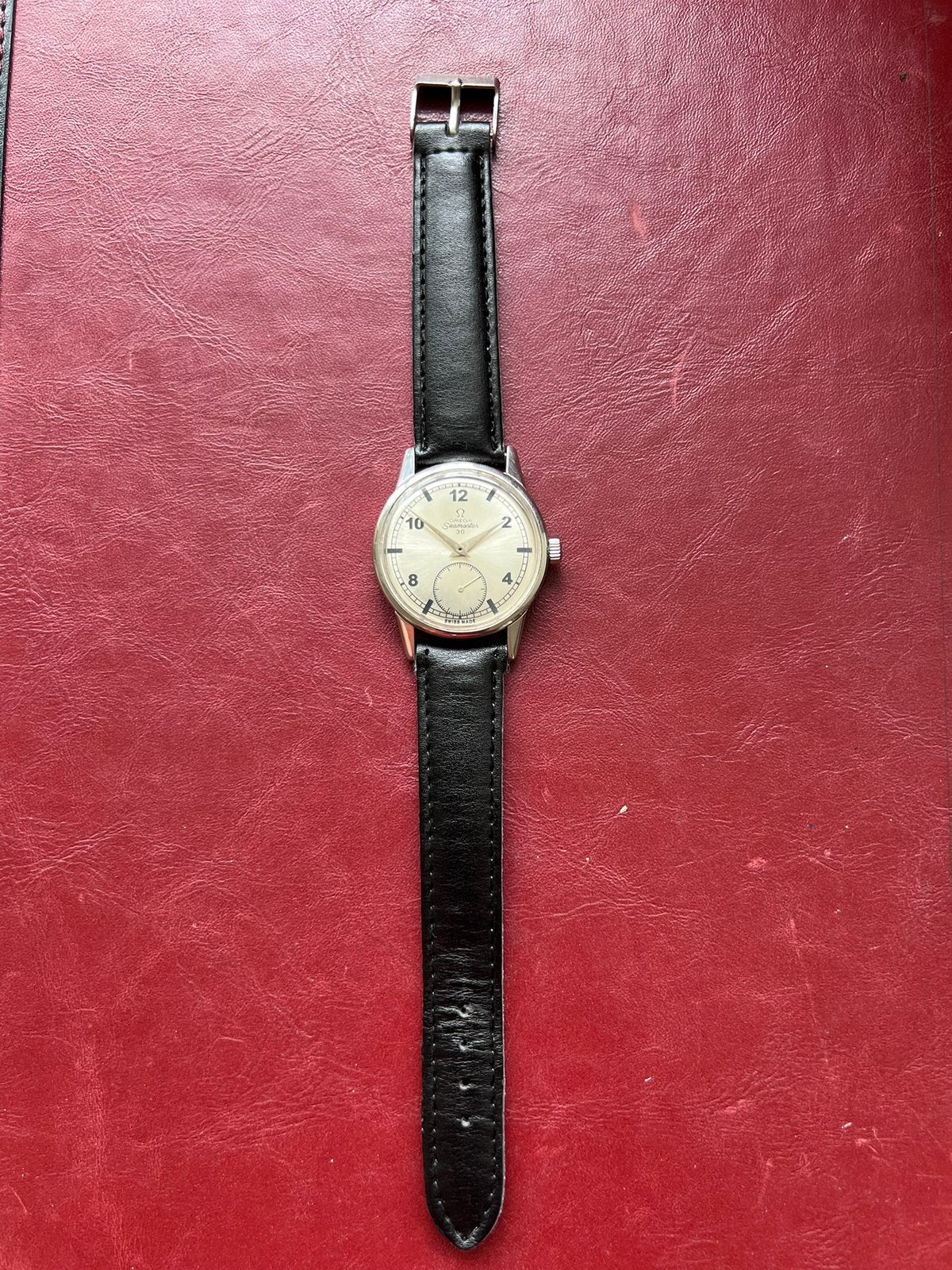 vintage omega Seamaster 30 horloge, Staal, Polshorloge, Ophalen of Verzenden, Omega