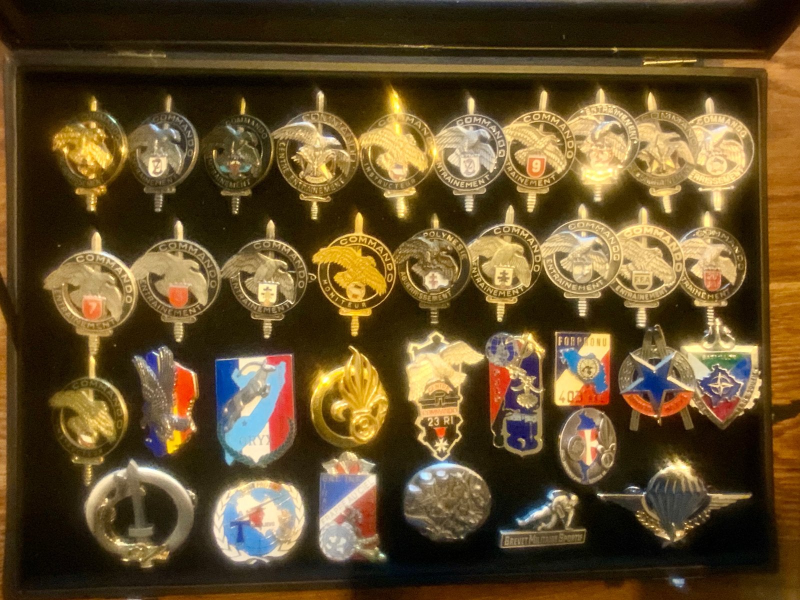 Emblemen Franse commando, Verzamelen, Ophalen of Verzenden, Landmacht, Overige gebieden, Embleem of Badge