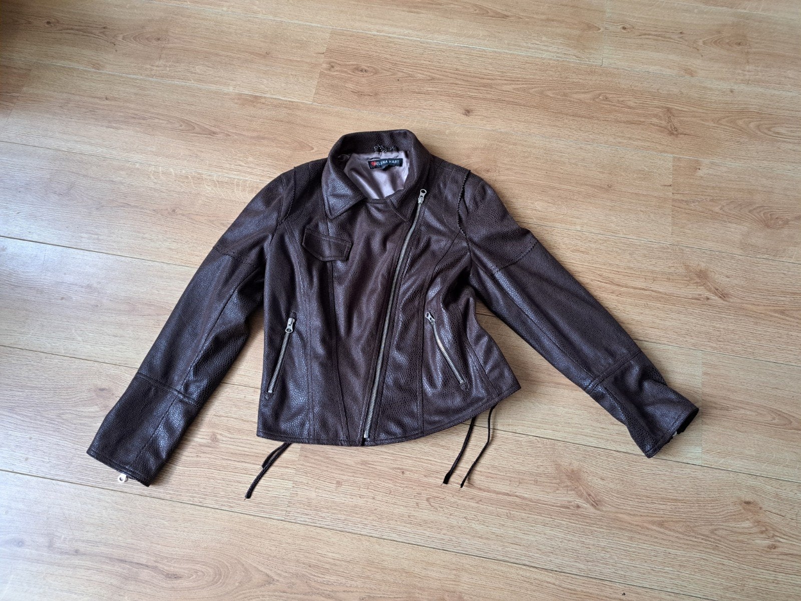 Biker jasje Helena Hart, Ophalen of Verzenden, Zo goed als nieuw, Maat 38/40 (M), Bruin