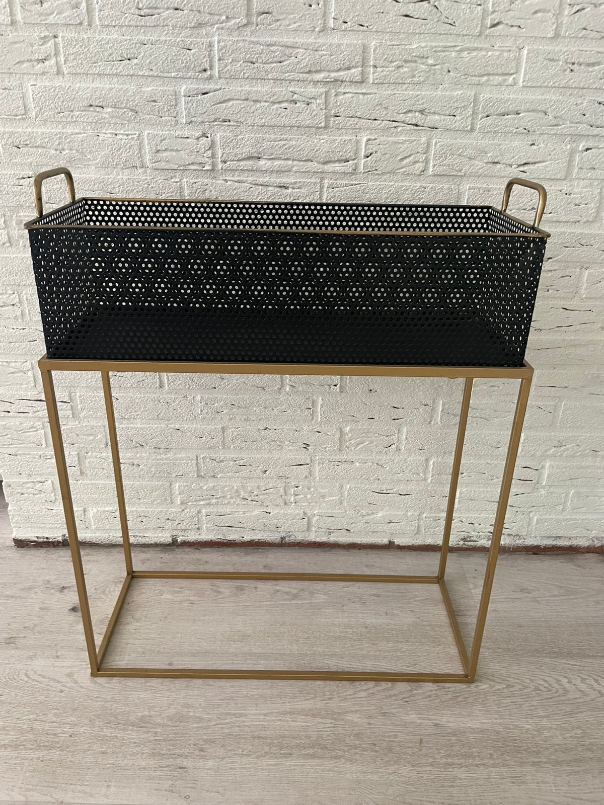 Metalen plantenbak xenos, Ophalen, Minder dan 30 cm, Rond, Zo goed als nieuw