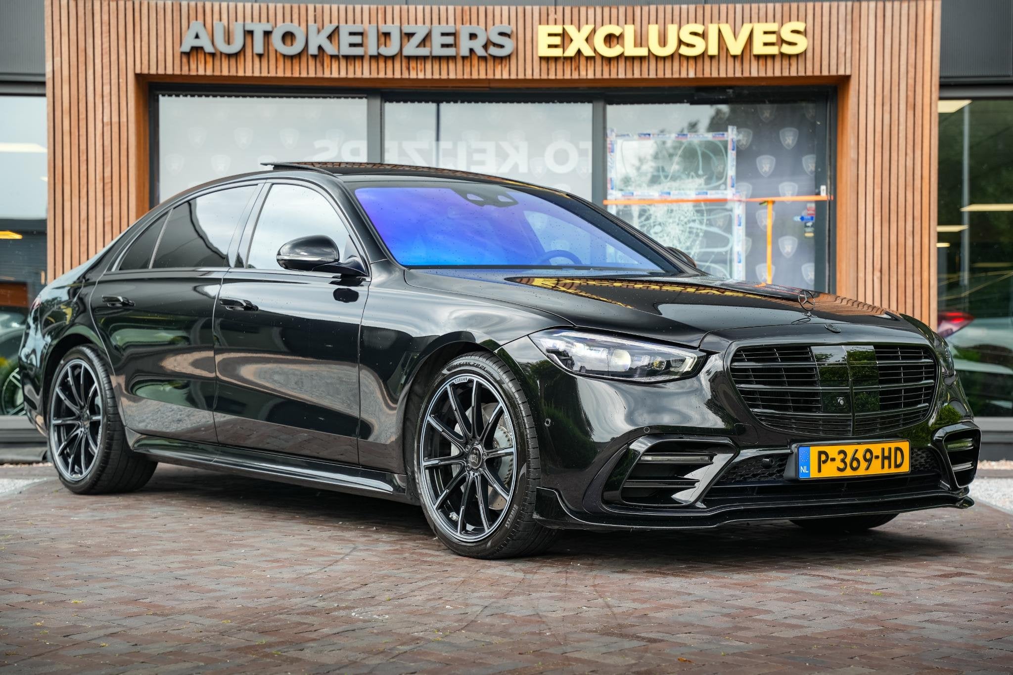 Mercedes-Benz S-klasse 500 4MATIC Lang AMG Line Brabus 3D Bu, Auto's, Automaat, Gebruikt, Euro 6, Leder