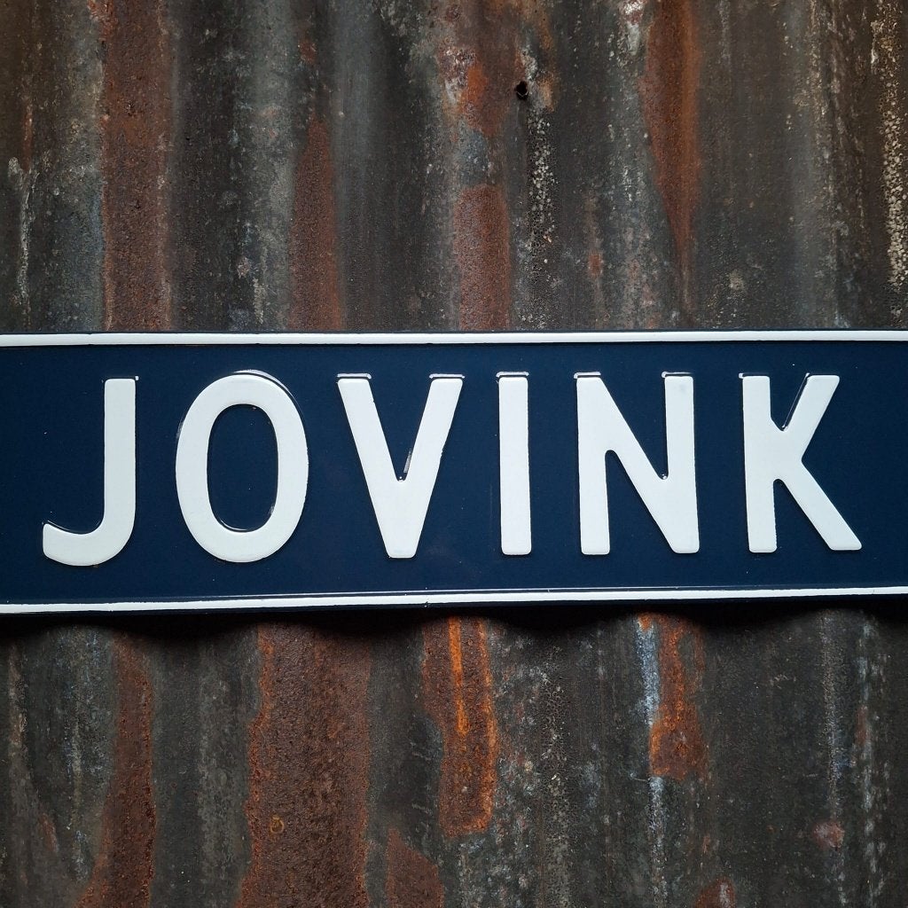 Jovink - Metalen nummerplaat, Nieuw, Ophalen of Verzenden