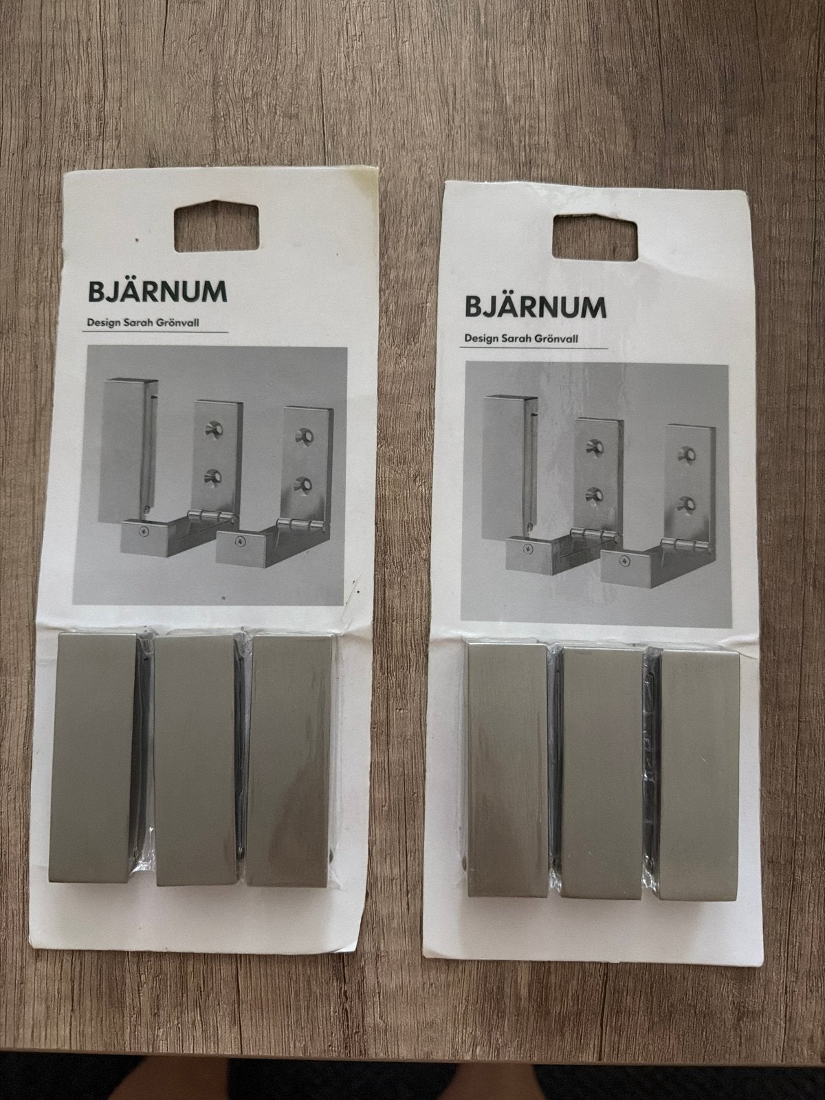 IKEA BJÄRNUM scharnieren - 2 sets, Ophalen of Verzenden, Nieuw, Rvs, Scharnier