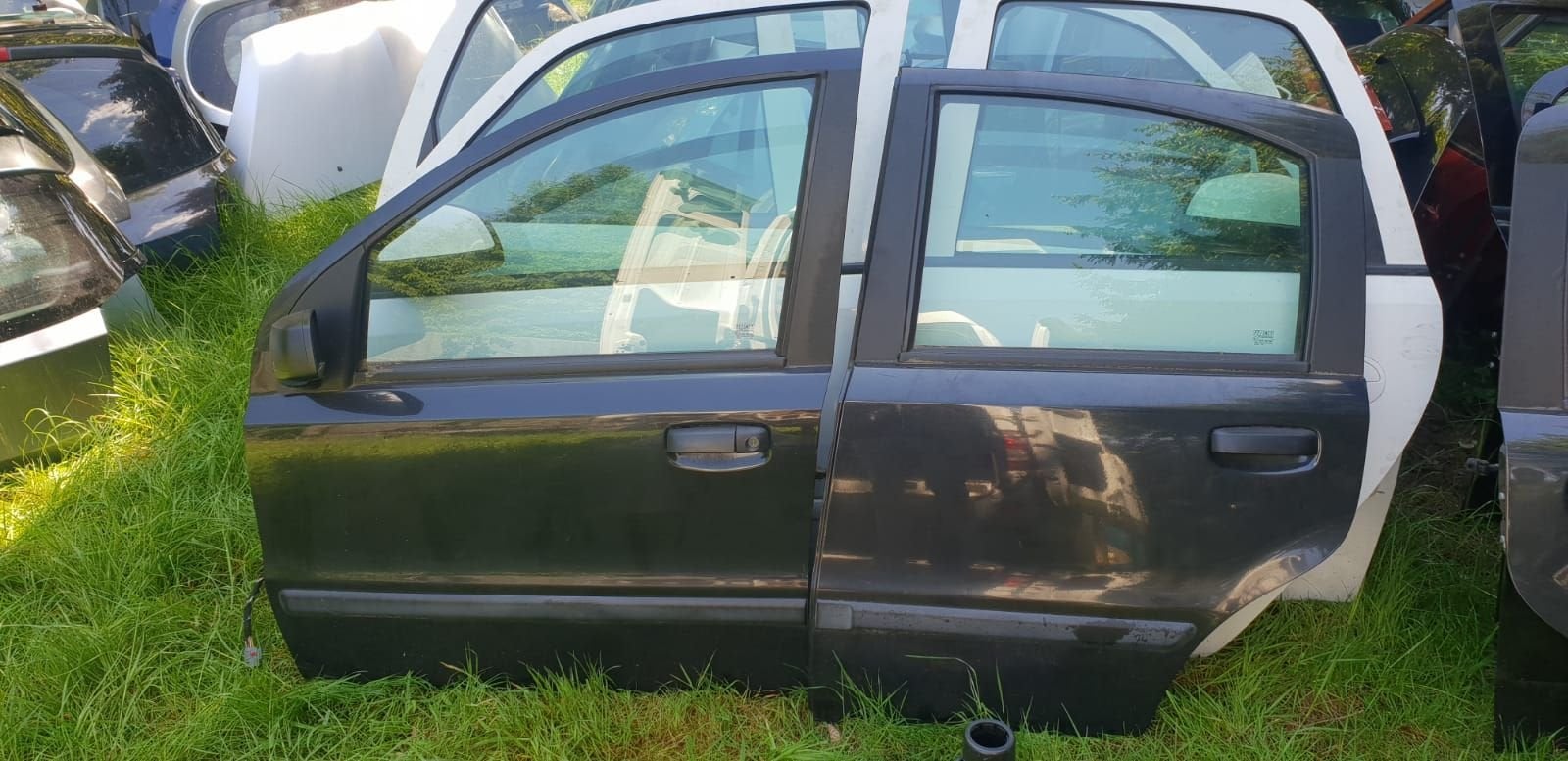 FIAT PANDA PORTIEREN LV+LA BJ 2004 TOT 2008, Gebruikt, -, Deur, -
