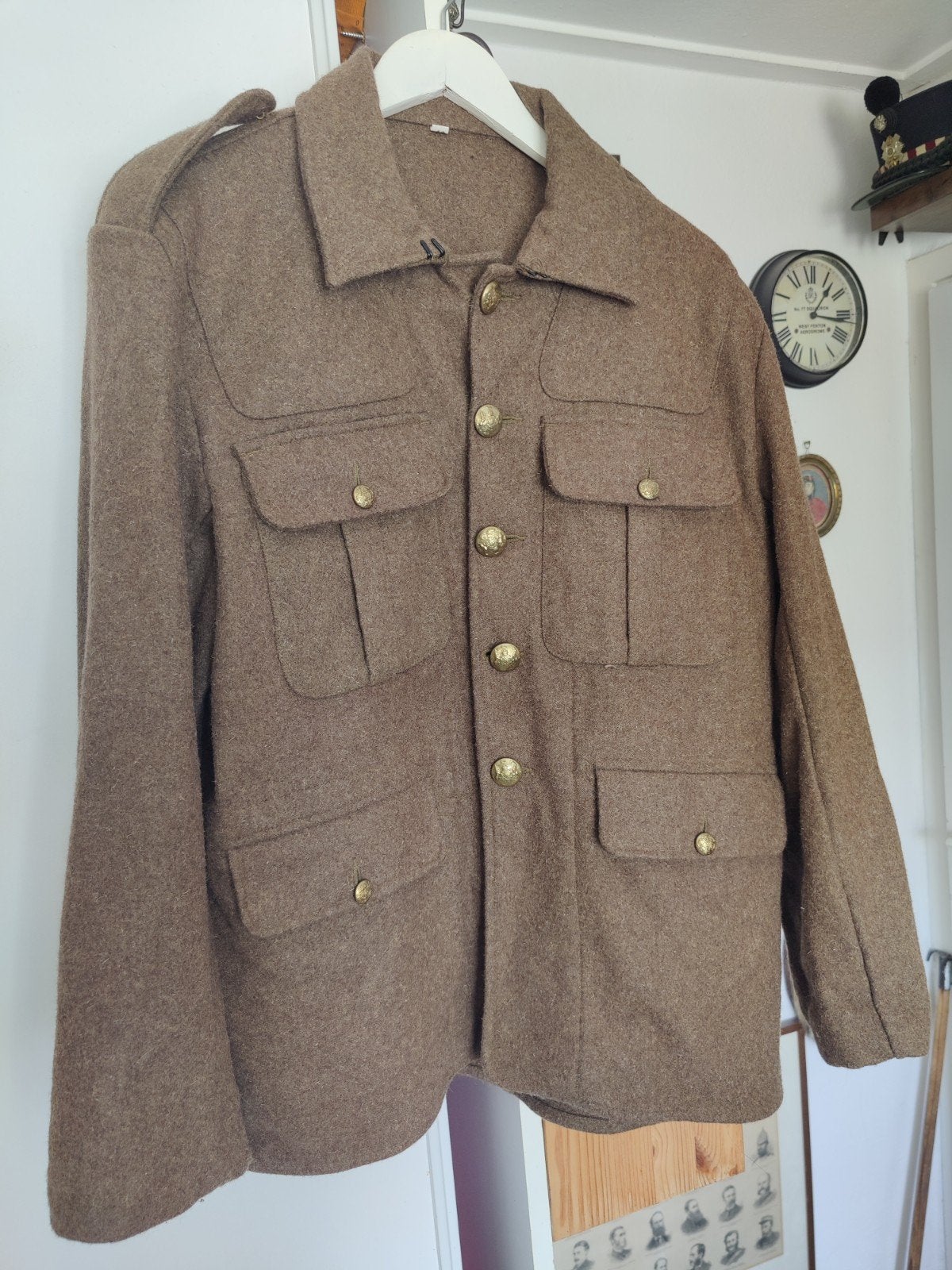 Mooi  Engels WW1 jasje maat XL, reanacment., Ophalen of Verzenden, Landmacht, Engeland, Kleding of Schoenen