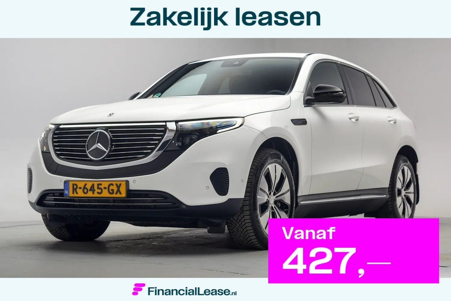 Mercedes-Benz EQC 400 4MATIC Business Solution 80 kWh [ Clim, Automaat, Wit, Vierwielaandrijving, 408 pk