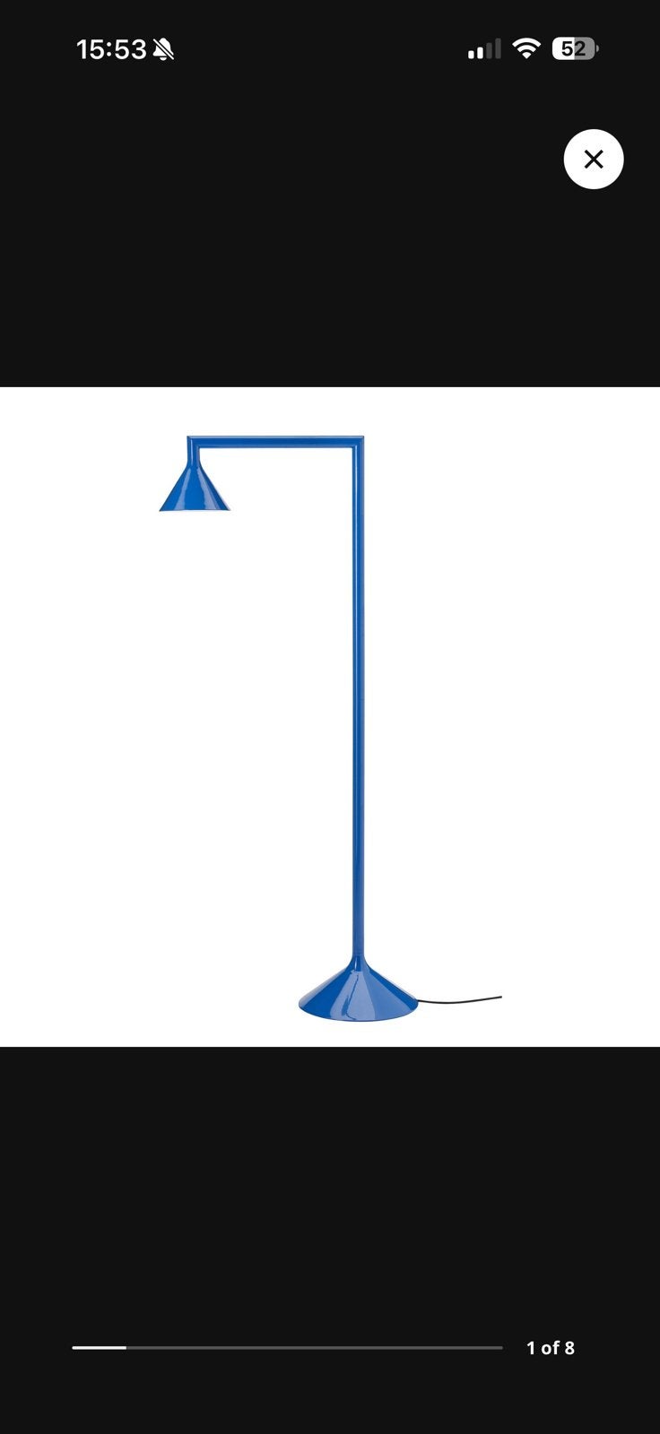 Ikea PS 2026 lamp blauw, Ophalen, Zo goed als nieuw, Metaal, 100 tot 150 cm
