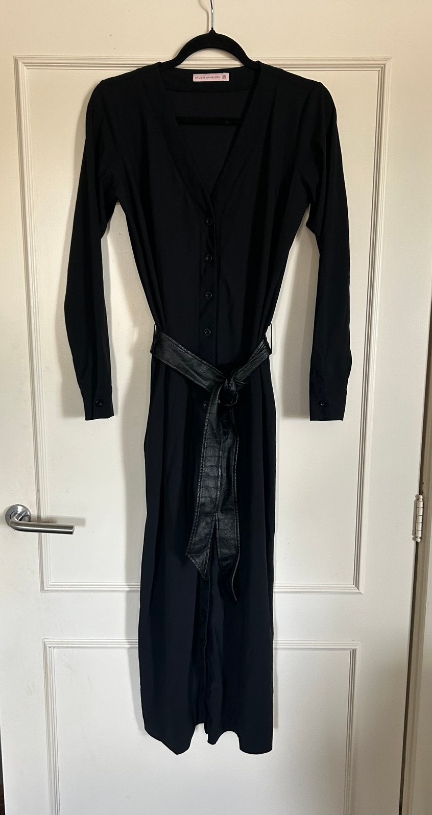 Zwarte Indy Maxi dress van Studio Anneloes in XS, Kleding | Dames, Jurken, Zwart, Nieuw, Ophalen of Verzenden, Maat 34 (XS) of kleiner