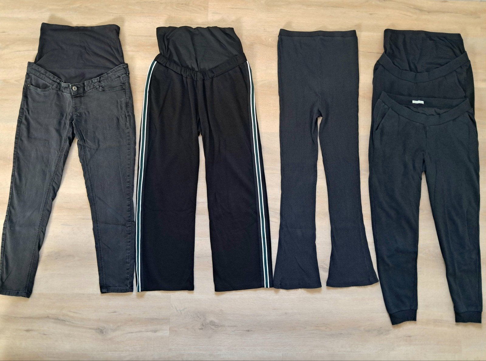 5 zwangerschaps broeken maat M/32 stretch (met buikband), Kleding | Dames, Maat 38/40 (M), Only, Zwart, Ophalen of Verzenden