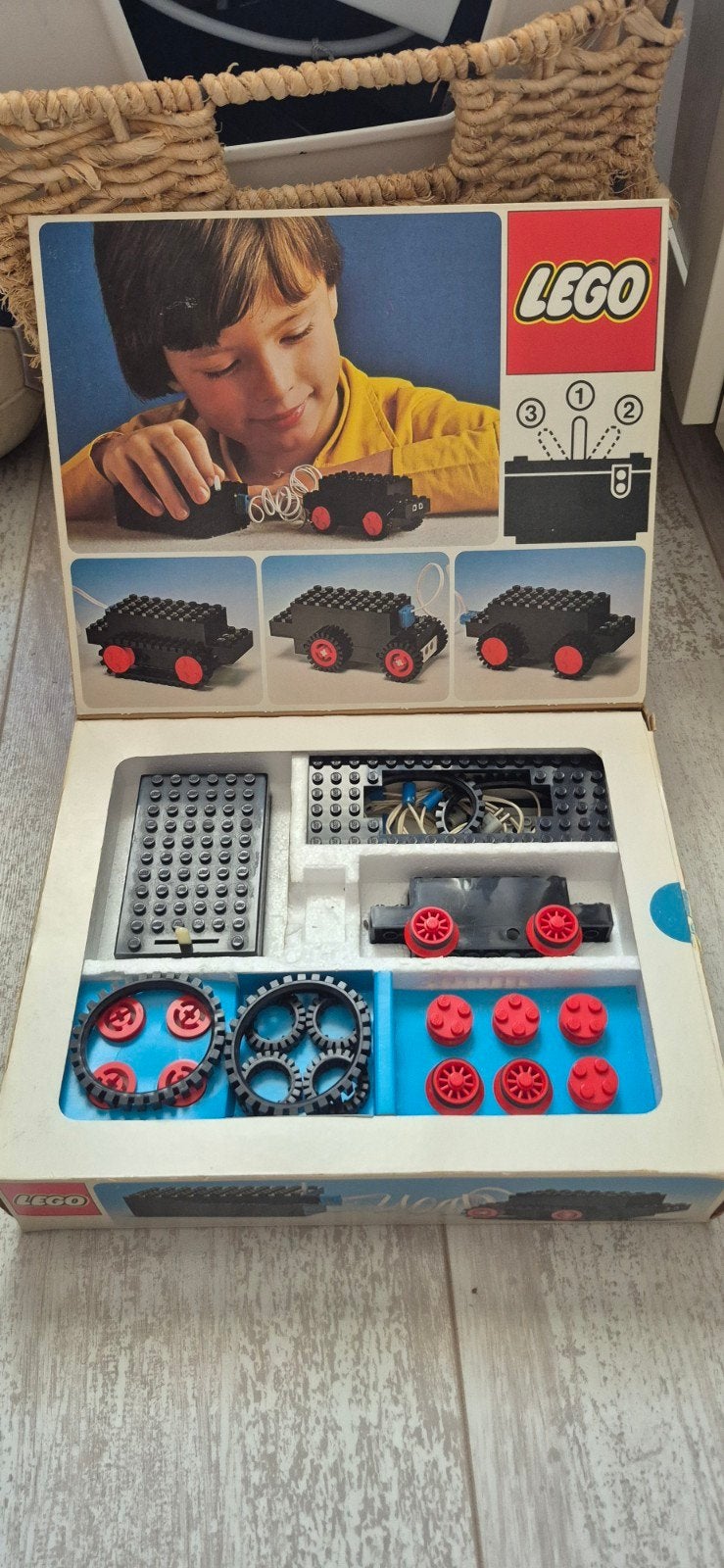 Vintage LEGO 107 4.5 Volt Motor Set - Compleet met Doos, Gebruikt, Compleet, Overige thema's, Lego