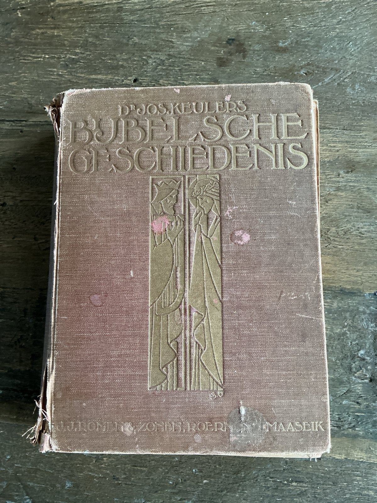 Bijbelse Geschiedenis - Dr. Jos. Keulers - Tweede Druk 1939, Ophalen of Verzenden, Gelezen, Christendom | Katholiek
