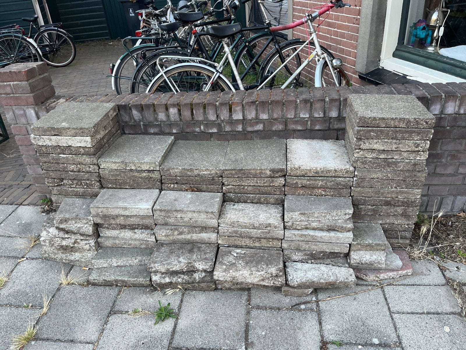 Gebruikte terrastegels, beton, diverse maten, Ophalen, Gebruikt, 10 m² of meer, Beton