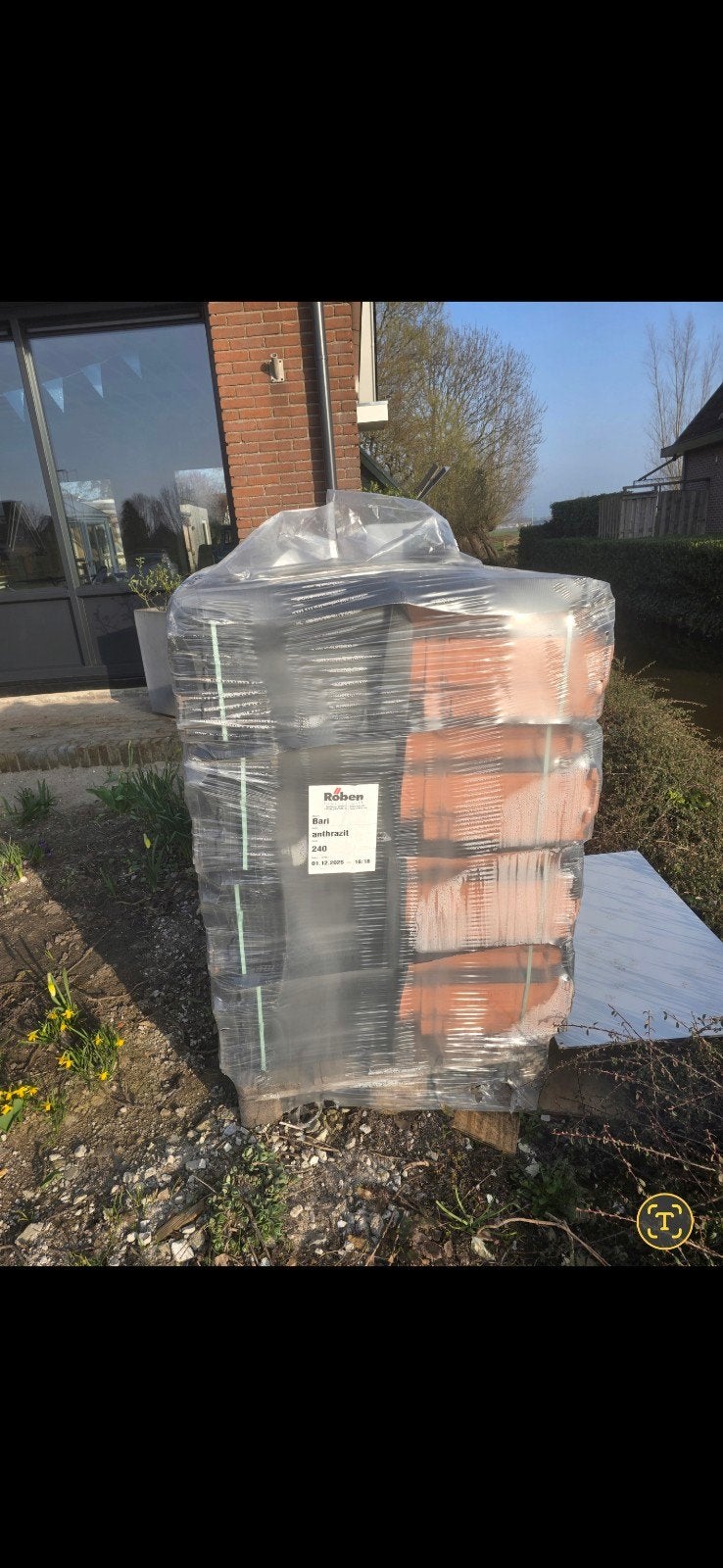 Röben Antraciet Dakpannen - 240 stuks, Ophalen, Nieuw, 15 m² of meer, Dakpannen