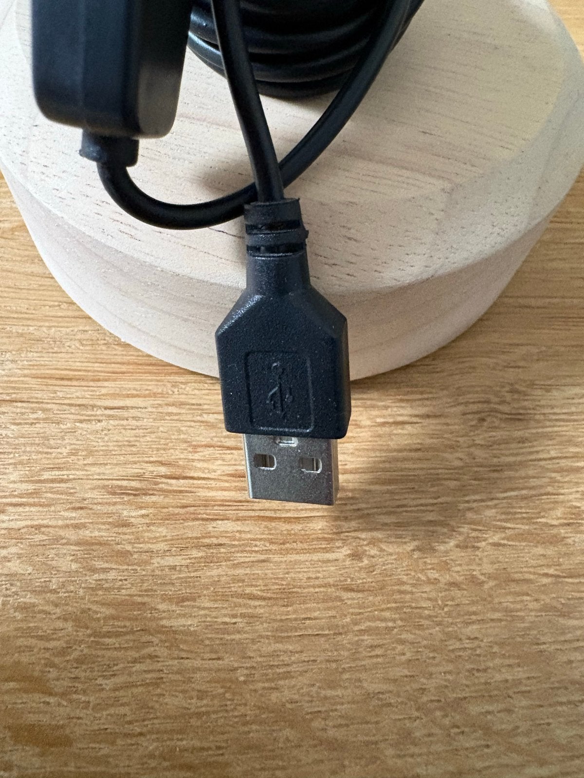 Moderne spiraal LED tafellamp met houten voet, Ophalen, Dimbaar, Overige fittingen, Modern