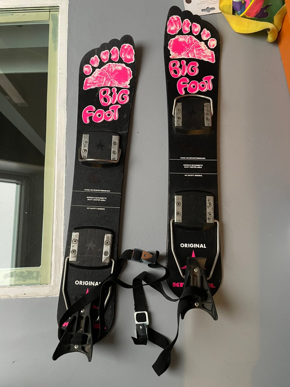 Bigfoot ski’s - 62 cm - bigfoot - leuke fun ski, Overige merken, Ophalen of Verzenden, Zo goed als nieuw, Skiën