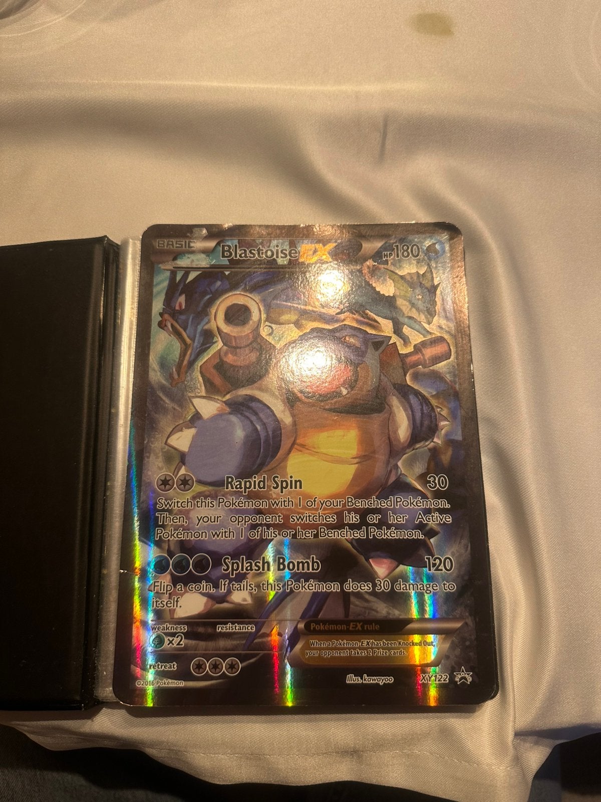 Blastoise EX (grote kaart), Ophalen of Verzenden, Gebruikt, Losse kaart