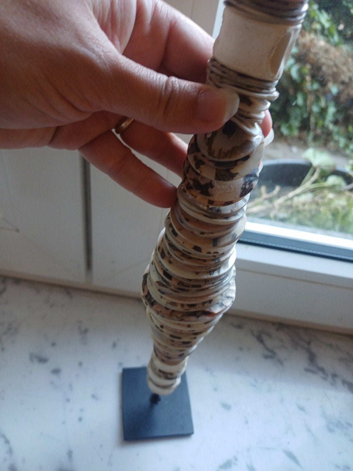 Papoea-Nieuw-Guinea Schelpengeld Kunstwerk - Lumi Schelpen, Natuurlijk materiaal, Beige, Overige typen, Papoea-Nieuw-Guinea