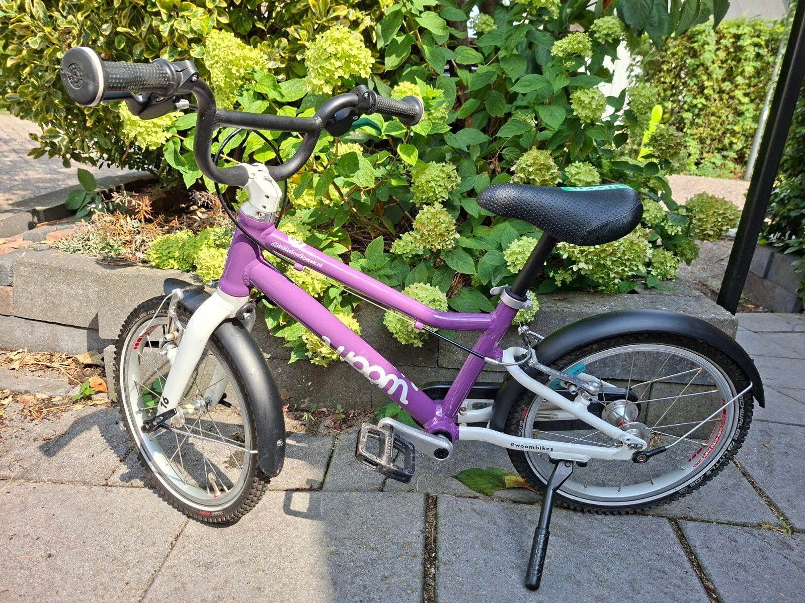 Woom 3 fiets paars, Ophalen, 16 tot 20 inch, Velgrem, Zo goed als nieuw