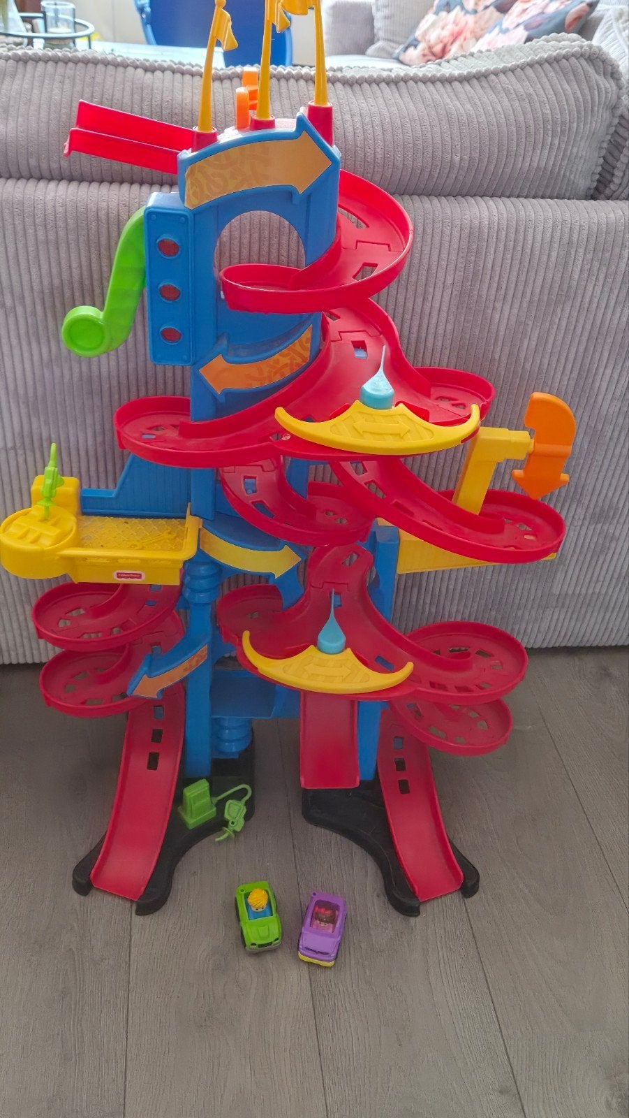 Fisher-Price Little People Wheelies Racebaan, Kinderen en Baby's, Speelgoed | Speelgoedvoertuigen, Ophalen, Gebruikt
