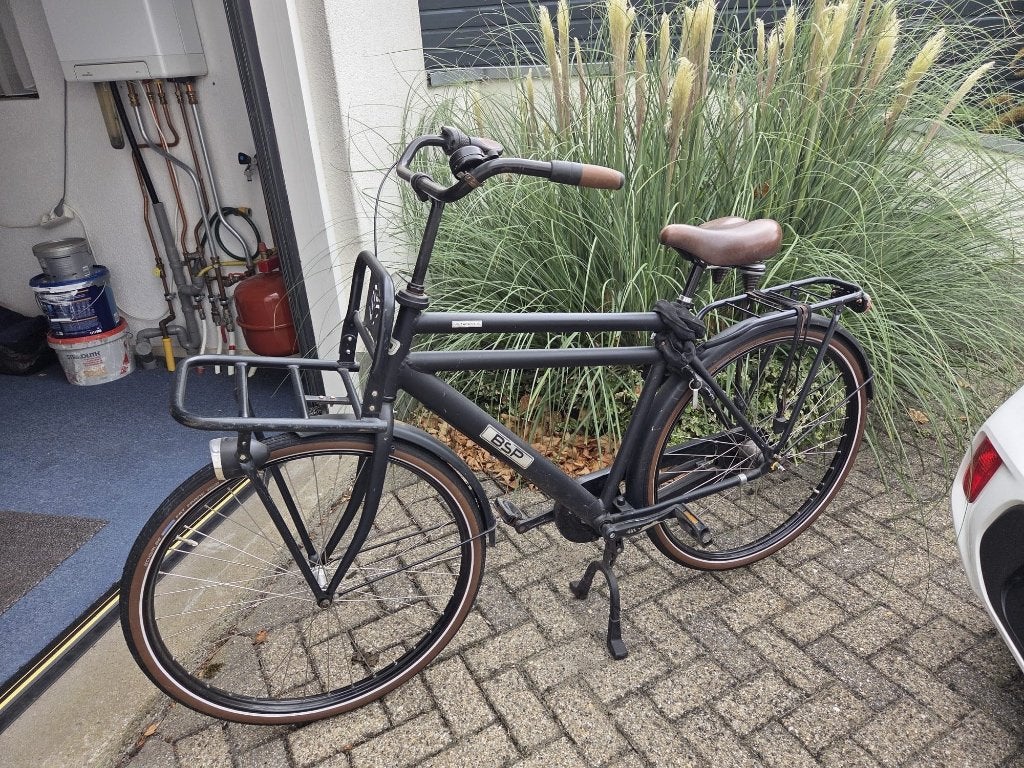 Transportfiets BSP Metropolis 56 inch herenfiets zwart., Terugtraprem, Gebruikt, Versnellingen, 53 tot 57 cm