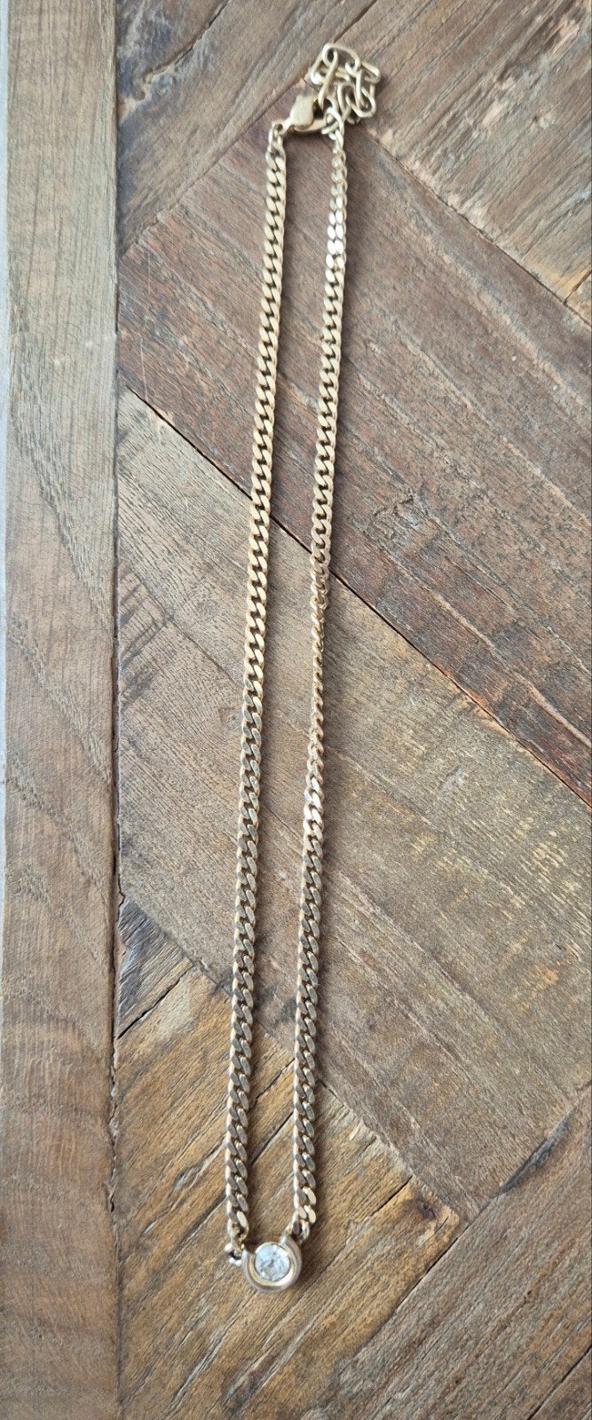 Ketting, Overige materialen, Gebruikt, Ophalen of Verzenden, Met edelsteen