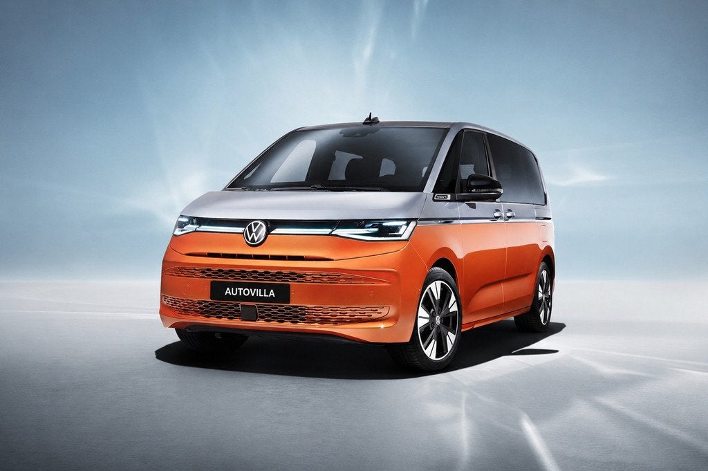 Volkswagen Multivan 1.4 eHybrid 7p Pano HUD Leer Navi Camera, Auto's, Volkswagen, Gebruikt, Euro 6, 7 stoelen, Grijs