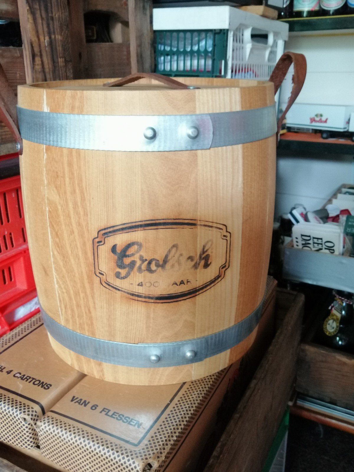 Oud houten Grolsch vat., Ophalen of Verzenden, Flesje(s), Grolsch